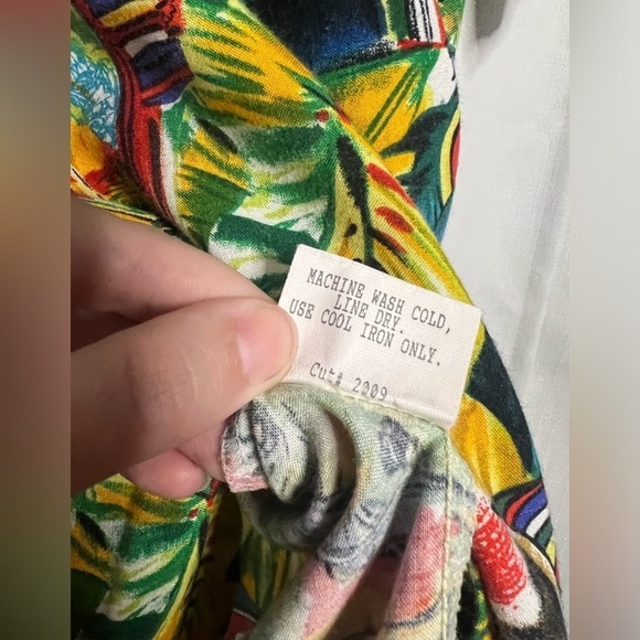 Cooke Street Green Tropical Hawaiian Shirt Large - Picture 8 of 9